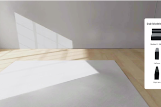 develop interactive 3d product configurator and visual web app
