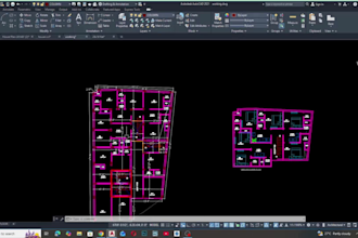 convert PDF to cad PDF to dwg  and redraw floor plan