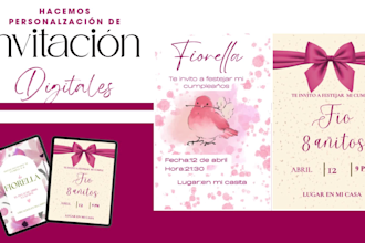 modern personalized event invitation design