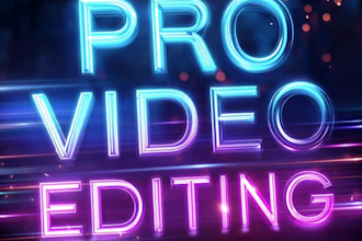 professionally edit youtub video shorts reels