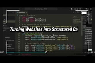 do python web scraping and data extraction from websites