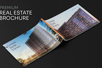 design or redesign luxury real estate brochure