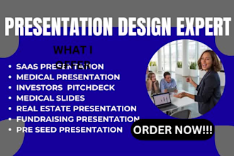 design saas presentation, medical slides investors deck proposal booklet report