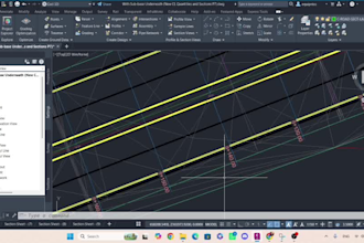 create civil 3d road design, corridor modelling profiles and quantity takeoff