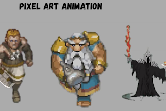 make nsfw pixel art character sprite sheet animation character sprite for game