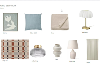 design living room, bedroom, home office, kitchen with ikea