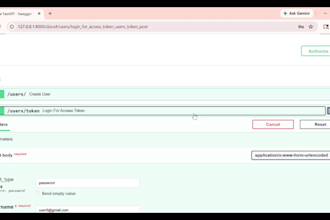 develop fastapi backend api with postgresql