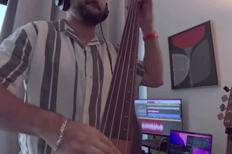 record professional double bass for your song