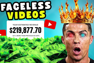 create  faceless videos and youtube automation