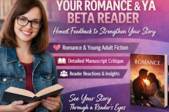do beta reading for your ya and romance manuscript