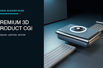 create premium 3d product renders and animations in blender
