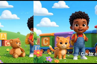 create fun kids alphabet learning videos, abc educational animation