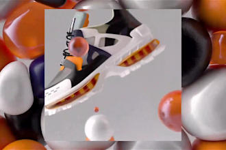 create realistic shoe render, sneakers design, cgi shoe animation, shoe model