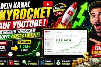 erstelle kanal, um schnell zu wachsen und gewinn einen rasant wachsenden youtube
