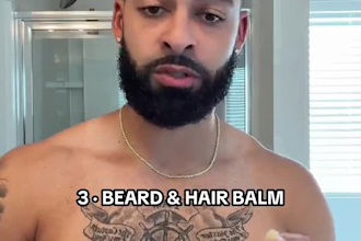 create male grooming and beard care ugc as a real bearded dad