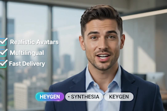 create realistic ai avatar video using heygen, keygen