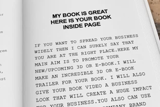 create cinematic trailer, 3d book trailer, amazon book trailer video