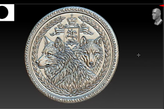 design printable stl files for 3d coins and logo