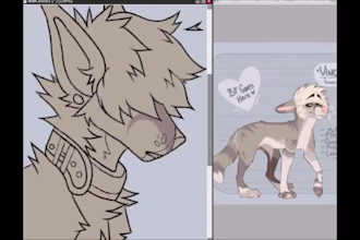 draw furry art, fursona, furry pfp, furry oc and anthro art, sfw