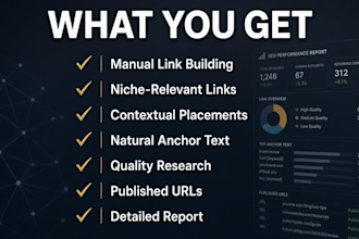 manual link building with white hat SEO