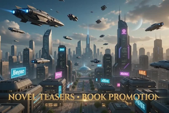 create a cinematic ai book trailer, novel teaser and book promotion video