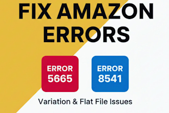fix amazon listing error 5665, 8541, 5461 and variation issues with flat file