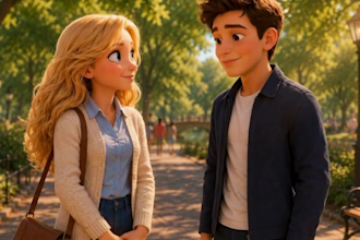 3d pixar style ai animation, disney animation, ai storytelling, 3d ai cartoon