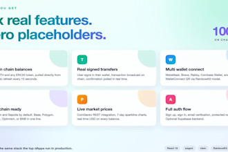 build a modern crypto wallet UI
