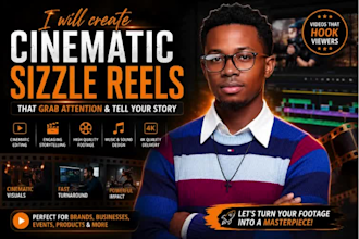 edit your speaker sizzle reel video, demo reel or showreel