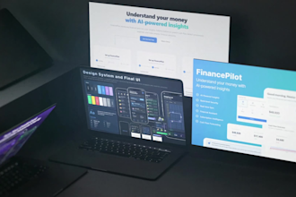 design a modern, landing page for startups or businesses