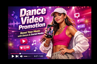 create a dance promo video and promote your music on social media