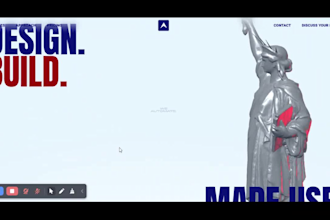 3d animated website 3d spline wordpress scrolling animation webgl threejs r3f