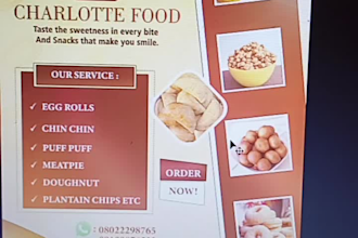 design a professional food flyer, restaurant poster