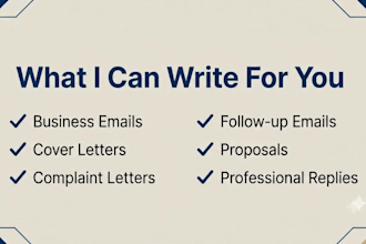 write professional emails letters and business documents