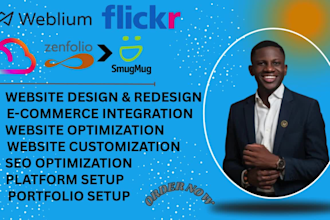 integrate ecommerce into weblium, zenfolio, smugmug, flickr