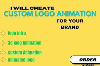 create custom logo animation intro and reveal