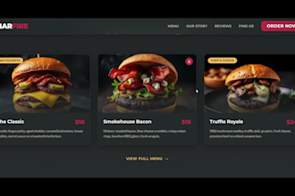 develop a professional landing page for your business