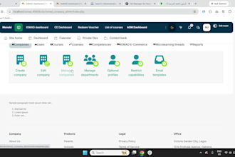setup and customize the complete moodle or iomad lms