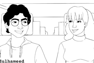 do 2d traditional animation, amv character, amv 2d animation character animation
