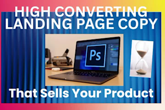 write website content, landing page and about us page