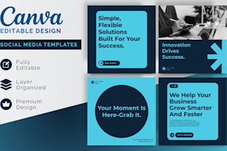 editable canva templates and complete brand kit