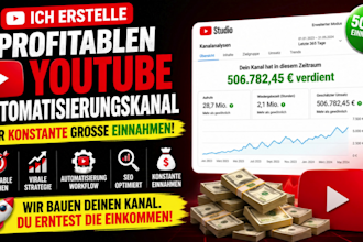 tun profitablen youtube automatisierungs kanal für konstante hohe einnahmen