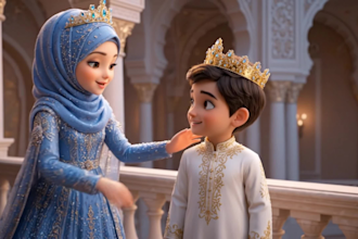 create cinematic 3d cartoon animation in movie style