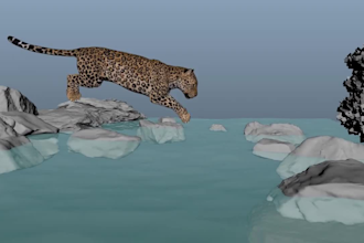 create realistic 3d animal animation, creature design, animal mode and fur