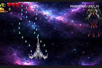 provide a complete godot 4 space shooter game with IP