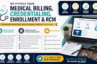 do medical credentialing, provider enrollment, billing and rcm services