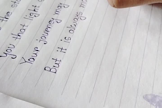 write handwriting notes, letters in neat handwriting