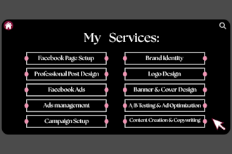 setup facebook page, design posts, and run high converting ads