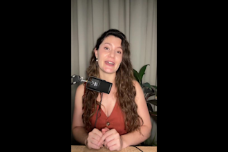 create a podcast style video for social media