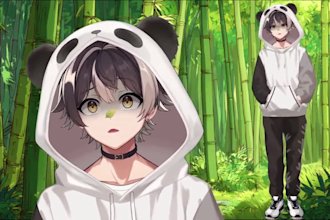 design and rig live2d vtuber model anime live2d vtuber rigging vtuber commission